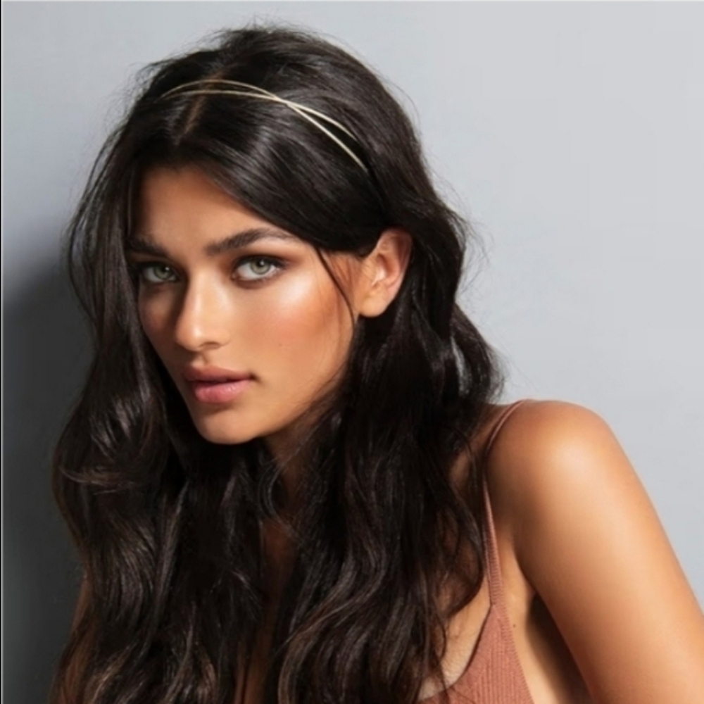 The Hair Edit "Carved Chaplet" Hair Band - Gold